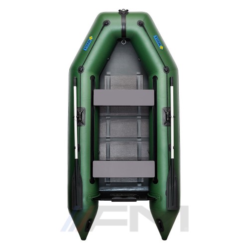 OMEGA - Надуваема моторна лодка с твърдо дъно 290 M S - зелена